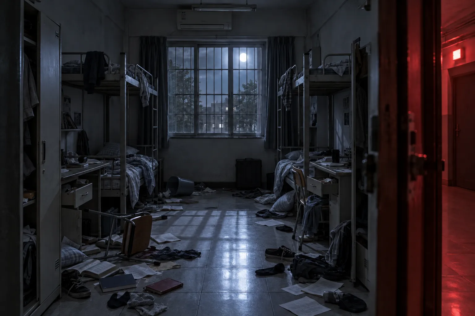614 室凌乱现场示意图